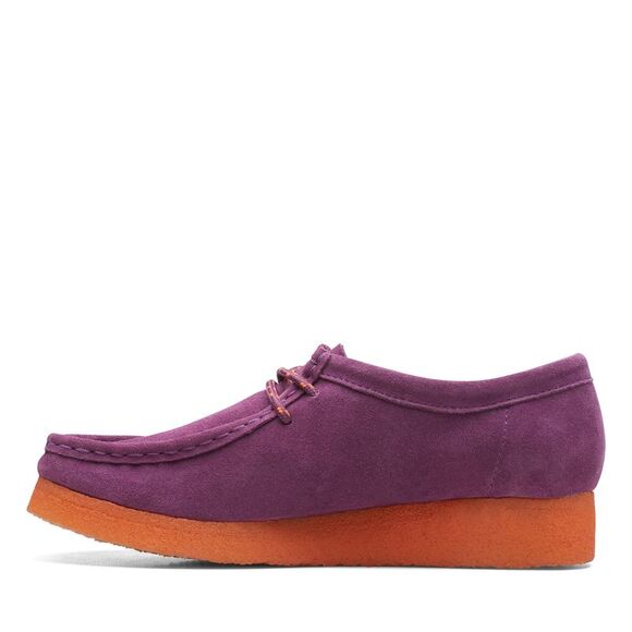Clarks Womens Wallabee Purple Shoes (NWT) - Picture 5 of 6